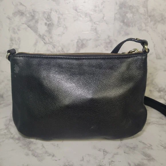 Michael Kors Cross Body Bag Purse Black Logo Zippered Pockets‎ Studded - Picture 5 of 14